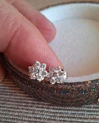 Orecchini vintage in oro bianco 750 18 carati