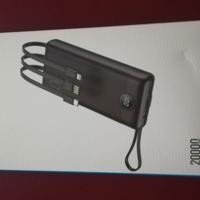 VRURC Powerbank T2047Q 20000mAh con cavi integrati