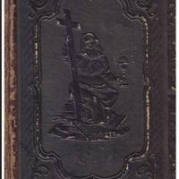 Libro di meditazioni 1869 copertina cuoio a sbalzo