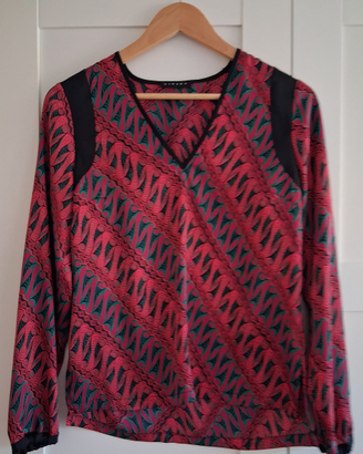 Maglia Sisley fantasia multicolore, scollo a V Xs