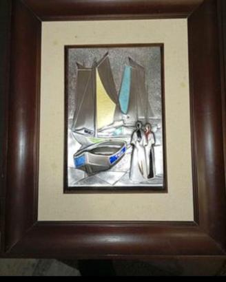 Quadro in argento di Giuliano Ottaviani del 1975