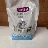 Sabbia per gatti in gel di silicio