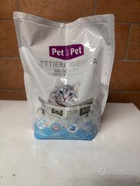 Sabbia per gatti in gel di silicio