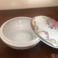 Scatola portagioie Limoges decorata a mano