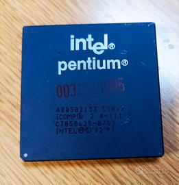 CPU Intel Pentium 133 MHz Ceramica - Vintage sk 7