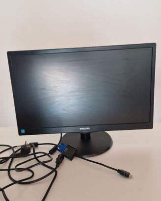 Monitor 21.5” Full HD Philips + Cavo VGA→HDMI