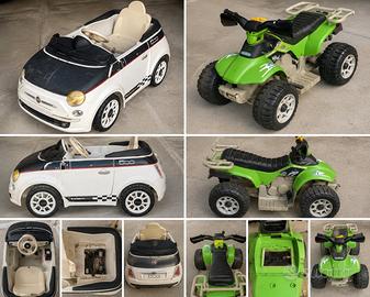 PEG PEREGO FIAT 500 + QUAD ELETTRICO BAMBINI – LOT