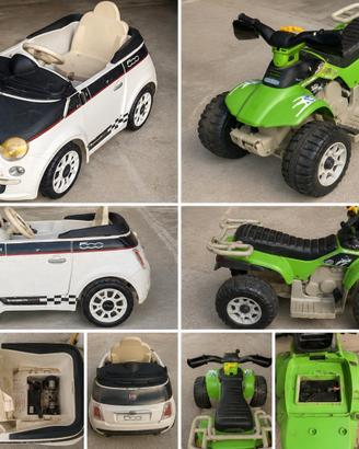 PEG PEREGO FIAT 500 + QUAD ELETTRICO BAMBINI – LOT