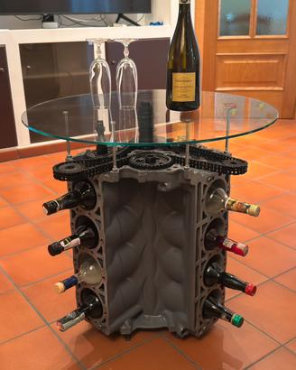 Tavolino con motore v8 mercedes amg