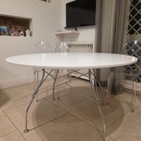 Tavolo kartell glossy + 6 sedie victoria queen