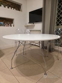 Tavolo kartell glossy + 6 sedie victoria queen