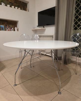 Tavolo kartell glossy + 6 sedie victoria queen