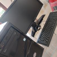 PC gioco/lavoro+monitor alienware+tastiera e mouse