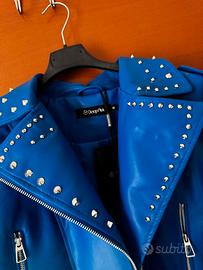 Biker Blu con borchie