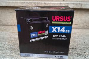 batteria moto x14-bt, yxt14-bs, marca ursus nuova