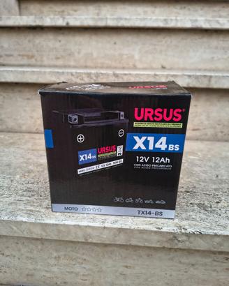 batteria moto x14-bt, yxt14-bs, marca ursus nuova