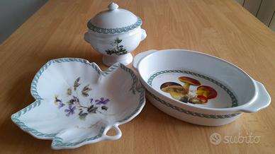 Tre pezzi in porcellana Tognana della serie Le ter