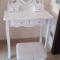 console con specchiera a cuori