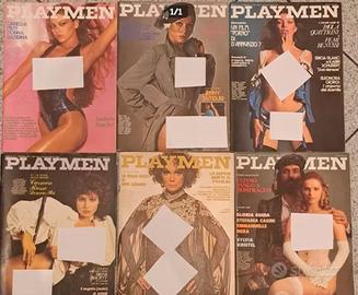 6 riviste PLAYMEN anni 70