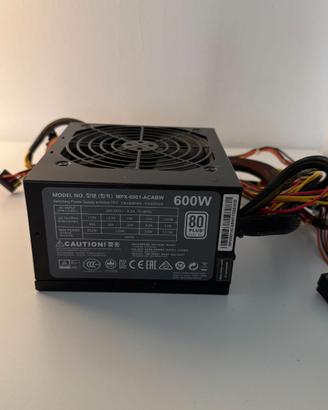 Alimentatore PC Cooler Master MasterWatt Lite 600W