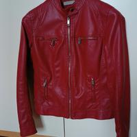 giacca in pelle rossa, Bata