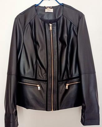 Giacca OLTRE similpelle nera.