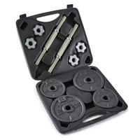 CORENGTH Kit manubri e bilanciere palestra 20kg