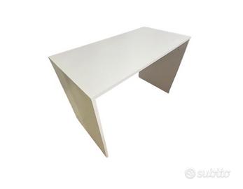 Scrivania in compensato bianco, 102 x 60 x 75