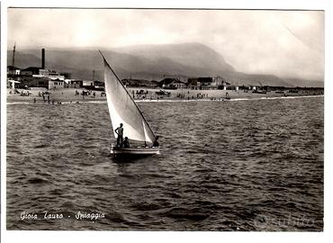 Cartolina Gioia Tauro Spiaggia Anni 60