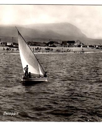 Cartolina Gioia Tauro Spiaggia Anni 60