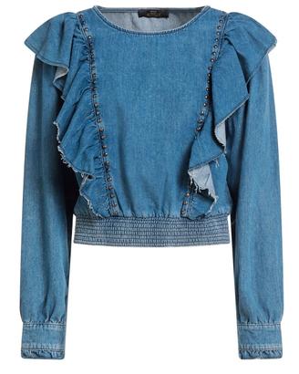 Twin Set Actitude Maglia Cropped Denim