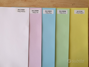 Carta color A4 160g 250 fogli