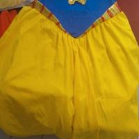 Costume carnevale bianca e e 7/9 anni