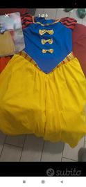 Costume carnevale bianca e e 7/9 anni