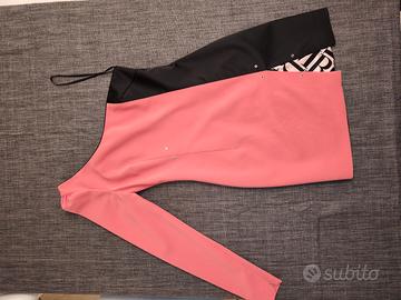Vestito corto  rosa nero Manuel Del Rei