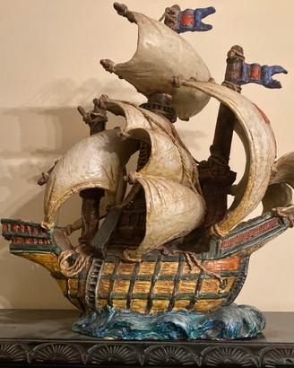 Grande Veliero in ceramica Zaccagnini