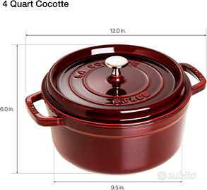 Staub La Cocotte Pentola Ghisa con Coperchio 24 cm
