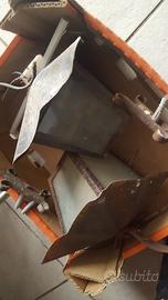 coppia lanterne primi 900 ferro e vetro originali