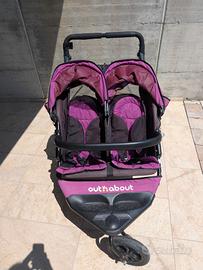 Passeggino doppio gemellare marca OutnAbout