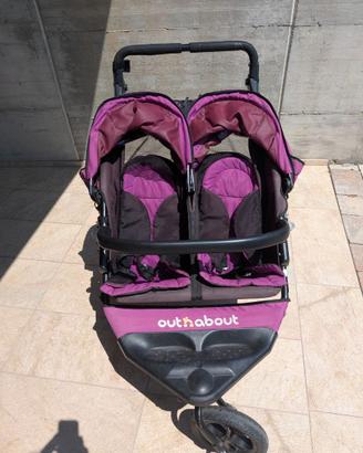 Passeggino doppio gemellare marca OutnAbout