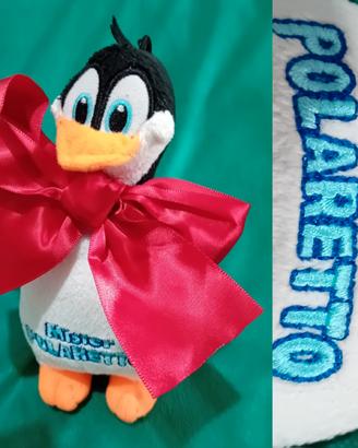 Peluche Pinguino Mister Polaretto Big fiocco 