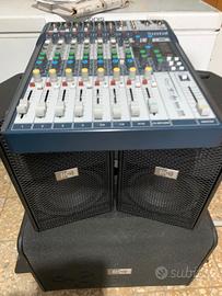 Impianto audio completo Montarbo Full 612 + mix