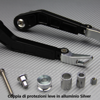 Coppia di protezioni leve in alluminio Silver