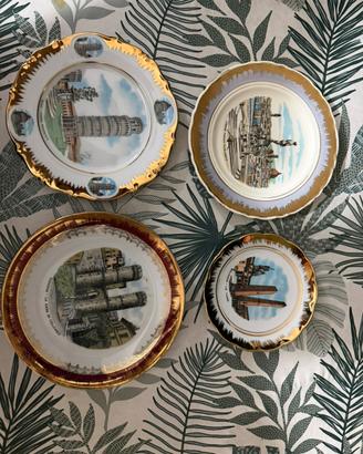 Piatti decorativi vintage in ceramica