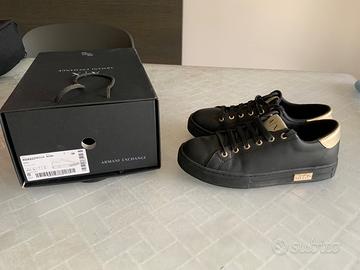 Scarpe sneaker Armani exchange nere, n38 da donna