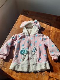 felpa pesante bambina o pigiama da 4 a 6 anni