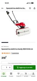 Spazzolatrice erba sintetica Sandy
