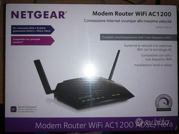 Modem router WiFi NETGEAR AC1200 Modello D6220