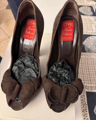 Scarpe Etro scamosciate marroni
