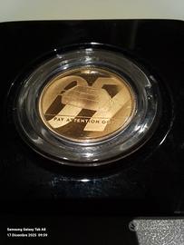 moneta oro James Bond anniversario 1/4 oncia 999